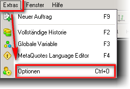 Metatrader Extras Optionen